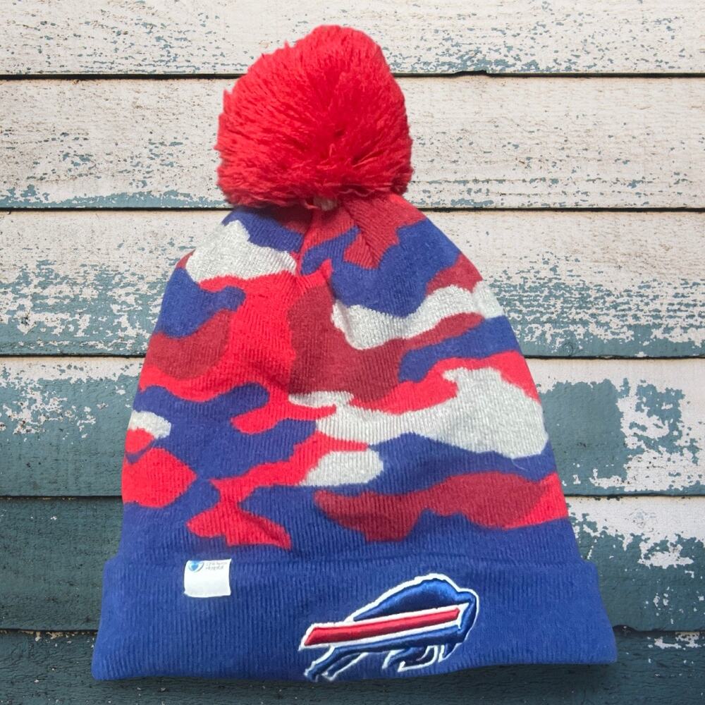 Buffalo Bills New Era One Love Pom Lined Beanie Childrens Hospital Charity Hat